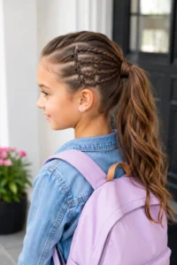 39. Ladder Braid Ponytail