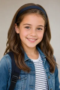 6. Headband-Tucked Hairstyle