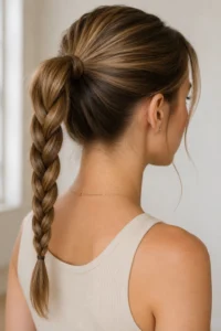 20. Braided Ponytail Shortcut
