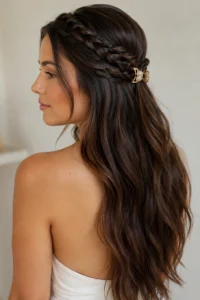 28. Braided Half-Up With Clip