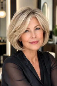 14. Layered Bob for Women Over 50