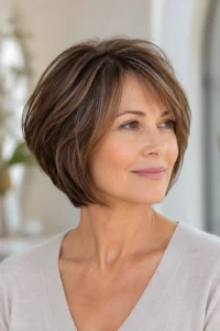 17. Layered Bob for Thick Hair Transitioning to Thin