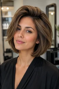 4. Volumizing Bob Haircut with Root Lift