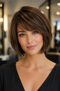27. Layered Bob for Heart Face