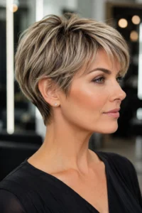 35. Ultra-Short Layered Pixie Bob