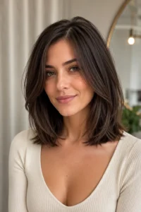 7. Shoulder Length Layered Bob