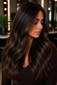 18. Brunette Blend With Invisible Highlights