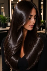 20. Liquid Brunette Hair Color Trend