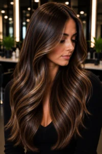 26. Hazelnut Brunette Balayage for Soft Brightness