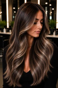 29. Beige Brunette Balayage That Looks Premium