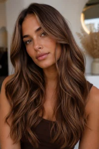 24. Mocha Mousse Hair Gloss Trend Everyone Wants