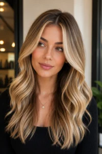 9. Honey Brown Front Highlights for Warmth