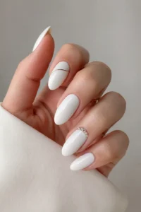10. Side French Wh10. Side French White Nails That Stand Outite Nails That Stand Out