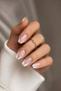 1. Glossy Milky White Nails for a Clean Girl Look