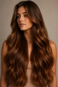 11. Maple Brown Hair With Amber Reflection