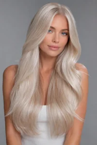 18. Pearl Blonde With Cool Reflective Tones