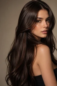 6. Dark Cocoa Brown With a Polished Finish