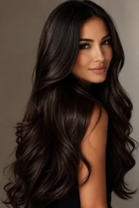 2. Deep Espresso Brown With Rich Dimension Long Hair Color Ideas