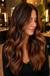 11. Maple Caramel Highlights With Autumn-Inspired Richness