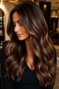 12. Bronze Caramel Highlights With Reflective Dimension