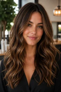 17. Hazelnut Caramel Highlights With Subtle Brightness