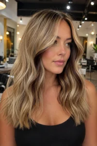30. Reverse Balayage With Dark Face-Framing Lowlights