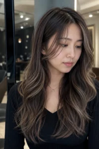 28. Cool Beige Balayage With Ashy Face Framing