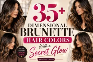 Dimensional brunette hair colors
