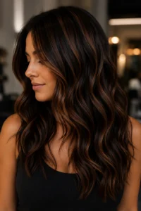 22. Reverse Balayage With Deep Brunette Lowlights