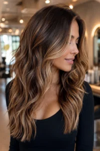 34. Praline Balayage With Beige-Caramel Contrast