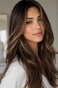 20. Fine Brunette Babylights for Subtle Brightness