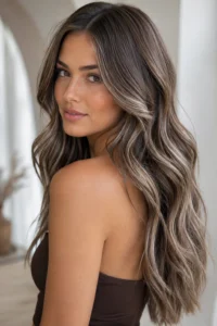 17. Iced Mocha Brunette With Cool-Toned Brightness