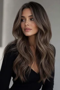 14. Ash Brown Hair With Smoky Lowlights