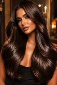 25. Liquid Chocolate Brunette With Reflective Shine
