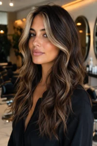 2. Champagne Blonde Money Piece on a Beige Base Money Piece Hair Ideas