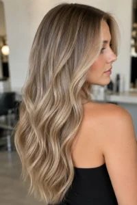 21. Beige Blonde Balayage With Minimal Contrast