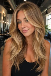 23. Face-Framing Honey Blonde