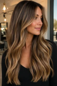 22. Honey Blonde Ribbon Highlights