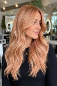 32. Peach Honey Blonde