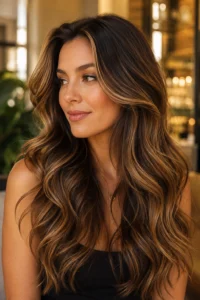 7. Honey Caramel Highlights With Sun-Kissed Warmth