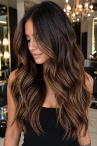 19. Brunette Balayage With Seamless Brightness