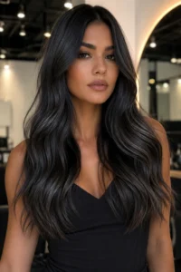 18. Graphite Brown Hair With Deep Charcoal Tones