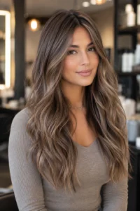 17. Cool Beige Brunette With Subtle Brightness