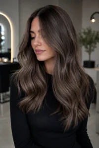 13. Ash Brown Hair With a Muted Finish