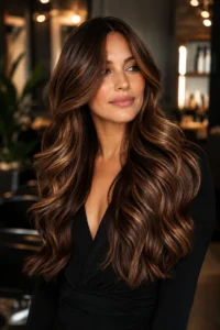 12. Bronze Brunette With a Metallic-Looking Glow