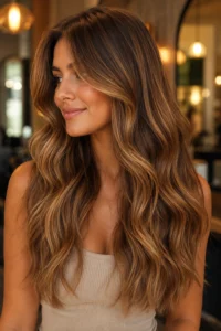 8. Honey Brown Hair With Sun-Kissed Warmth