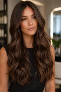6. Walnut Brown Hair With Earthy Dimension