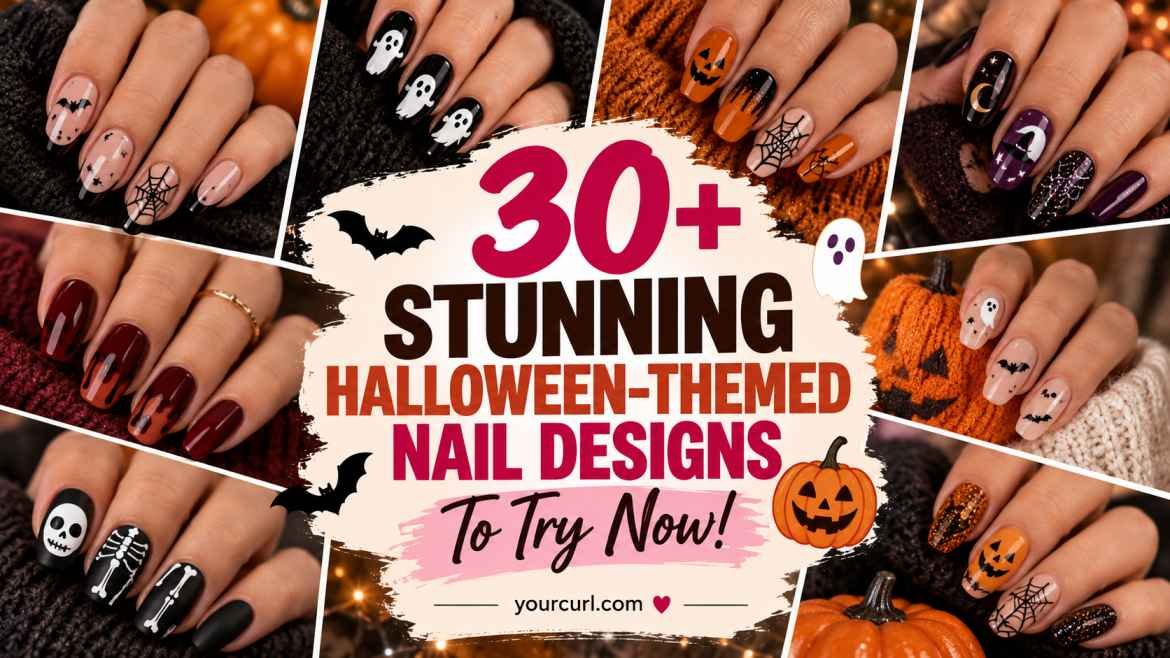 halloween-themed nail designs