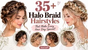 halo braid hairstyles