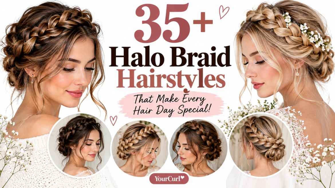 halo braid hairstyles